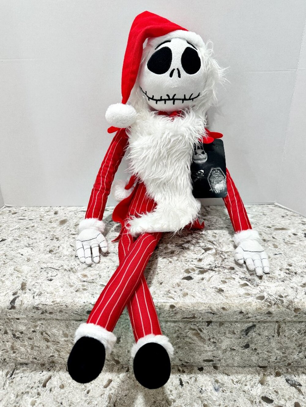 Disney Holiday Jack Skellington Santa Plush 27" Nightmare Before Christmas NWT